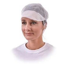 Sisakkosár COVERGUARD kontytartós fehér 100 darabos