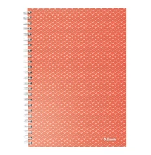 Spirálfüzet vonalas ESSELTE A/5 80 lapos Colour Breeze korall