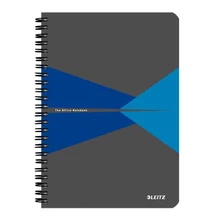 Spirálfüzet kockás LEITZ Office A/5 90 lapos PP borítóval kék