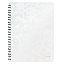 Spirálfüzet vonalas LEITZ Wow A/4 80 lapos fehér