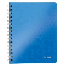 Spirálfüzet kockás LEITZ Wow A/5 80 lapos kék