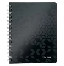 Spirálfüzet vonalas LEITZ Wow A/5 80 lapos fekete