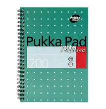 Spirálfüzet vonalas PUKKA PAD A/4 100 lapos Metallic világoskék