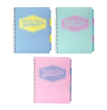 Spirálfüzet vonalas PUKKA PAD A/4 100 lapos Pastell regiszteres