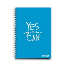 Spirálfüzet kockás STREET A/5 70 lapos PP Neon