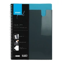 Spirálfüzet kockás STREET Pad A/5 80 lapos fekete