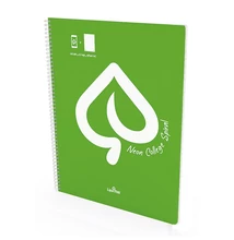 Spirálfüzet kockás LIPAMILL A/4 80 lapos Neon