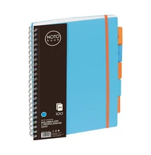 Spirálfüzet kockás GRAND A/4 100 lapos regiszteres kék