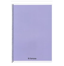 Spirálfüzet vonalas FORTUNA Monocolor A/4 70 lapos pasztell lila