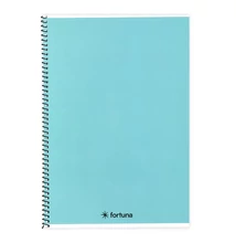 Spirálfüzet vonalas FORTUNA Monocolor A/5 70 lapos pasztell kék