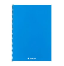 Spirálfüzet vonalas FORTUNA Monocolor A/5 70 lapos sötétkék