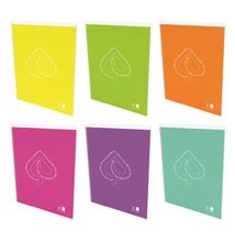 Spirálfüzet vonalas LIPAMILL A/4 50 lapos Fluo