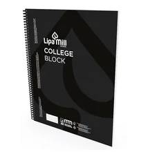 Spirálfüzet vonalas LIPAMILL A/5 70 lapos College block