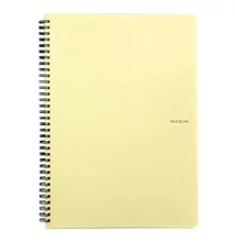 Spirálfüzet vonalas PASTELINI A/4 60 lapos sárga