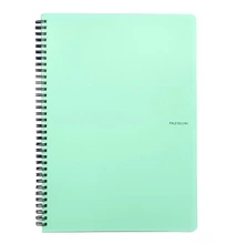 Spirálfüzet vonalas PASTELINI A/4 60 lapos zöld