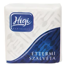 Szalvéta HIGI éttermi-gastro fehér 1 rétegű 600 lapos