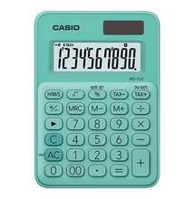 Számológép asztali CASIO MS 7 UC 10 digit zöld