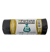 Szemeteszsák FORTUNA 30L fekete 50x60 cm 20 darabos