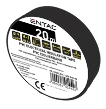 Szigetelőszalag ENTAC 19mmx20m fekete