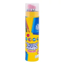 Színes ceruza ASTRA jumbo háromszögletű hegyezővel 12 színű hengerben