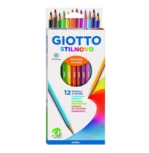 Színes ceruza GIOTTO Stilnovo hatszögletű 12 darabos