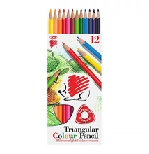 Színes ceruza ICO Süni háromszögletű 12 darabos
