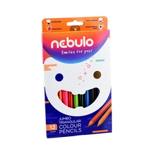 Színes ceruza NEBULO Jumbo háromszögletű 12 darabos