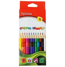 Színes ceruza OPTIMA hatszögletű 12 darabos