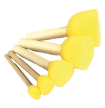 Szivacsecset készlet kör alakú sárga 1,5-5 mm 5 darabos