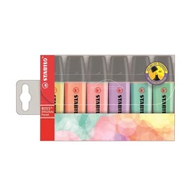 Szövegkiemelő STABILO Boss pasztell 6 darabos