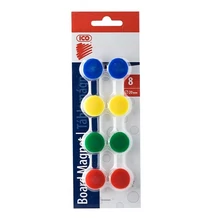 Táblamágnes ICO színes 20mm 8 darabos