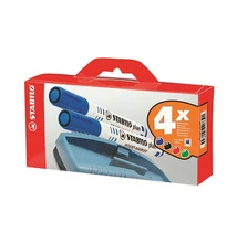 Táblamarker STABILO Plan táblatörlővel 4 darabos