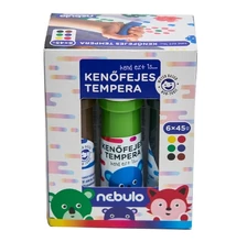 Tempera NEBULO kenőfejes 6 darabos 45 ml