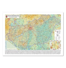 Térkép STIEFEL Magyarország autós 100 x 140 cm fémléces