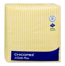 Törlőkendő konyhai CHICOPEE J-Cloth Plus eldobható 34 x 36 cm sárga 50 darabos