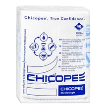 Törlőkendő mikroszálas CHICOPEE Microfibre Light gyorskendő nem mosható 34 x 40 cm kék mintával 40 darabos