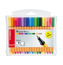 Tűfilc STABILO Point 88 Mini neon 13 + 5 darabos
