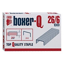 Tűzőkapocs BOXER Q 26/6 1000 darabos