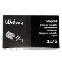 Tűzőkapocs WEBER`S 24/6 1000 darabos