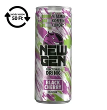 Üdítőital szénsavas HELL Newgen Black cherry 0,25L DRS