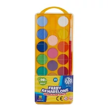 Vízfesték ASTRA 23,5 cm ajándék ecsettel 18 darabos