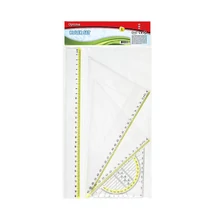 Vonalzókészlet OPTIMA 23cm 4 darabos