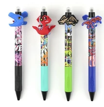 Zseléstoll NEBULO nyomógombos radírozható 0,7 mm Mérges dino