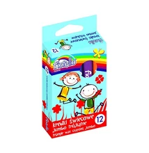 Zsírkréta FIORELLO Jumbo háromszögletű 12 színű