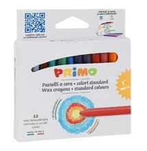 Zsírkréta PRIMO kerek hegyezett 12 színű