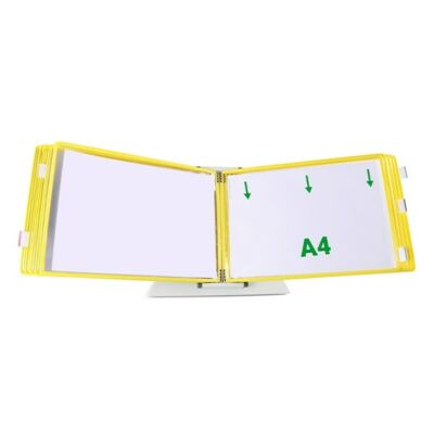 Bemutatótábla DJOIS A/4 fekvő felül nyitott sárga 10 db/doboz