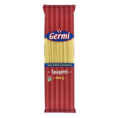 Száraztészta spagetti GYERMELYI Germi tojás nélküli 400g