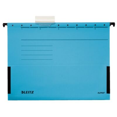 Függőmappa oldalvédelemmel LEITZ Alpha Standard A/4 karton kék 25 db/doboz