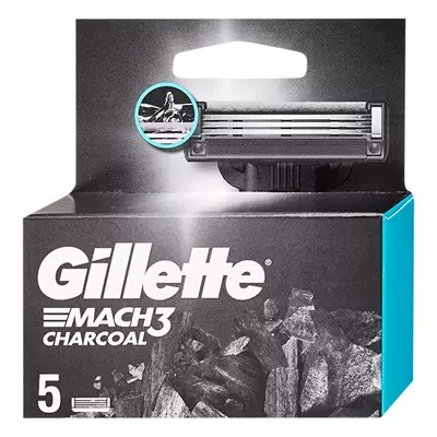 Borotvapenge GILLETTE Mach3 Charcoal 5 darab/csomag
