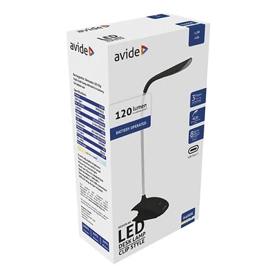 Asztali lámpa AVIDE Clip LED 1,5W fekete